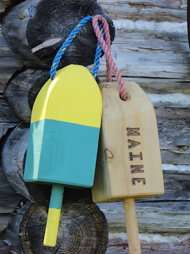 Classic Stained and Unstained Lobster Buoys